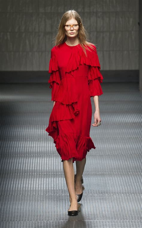 red dress Gucci party dresses